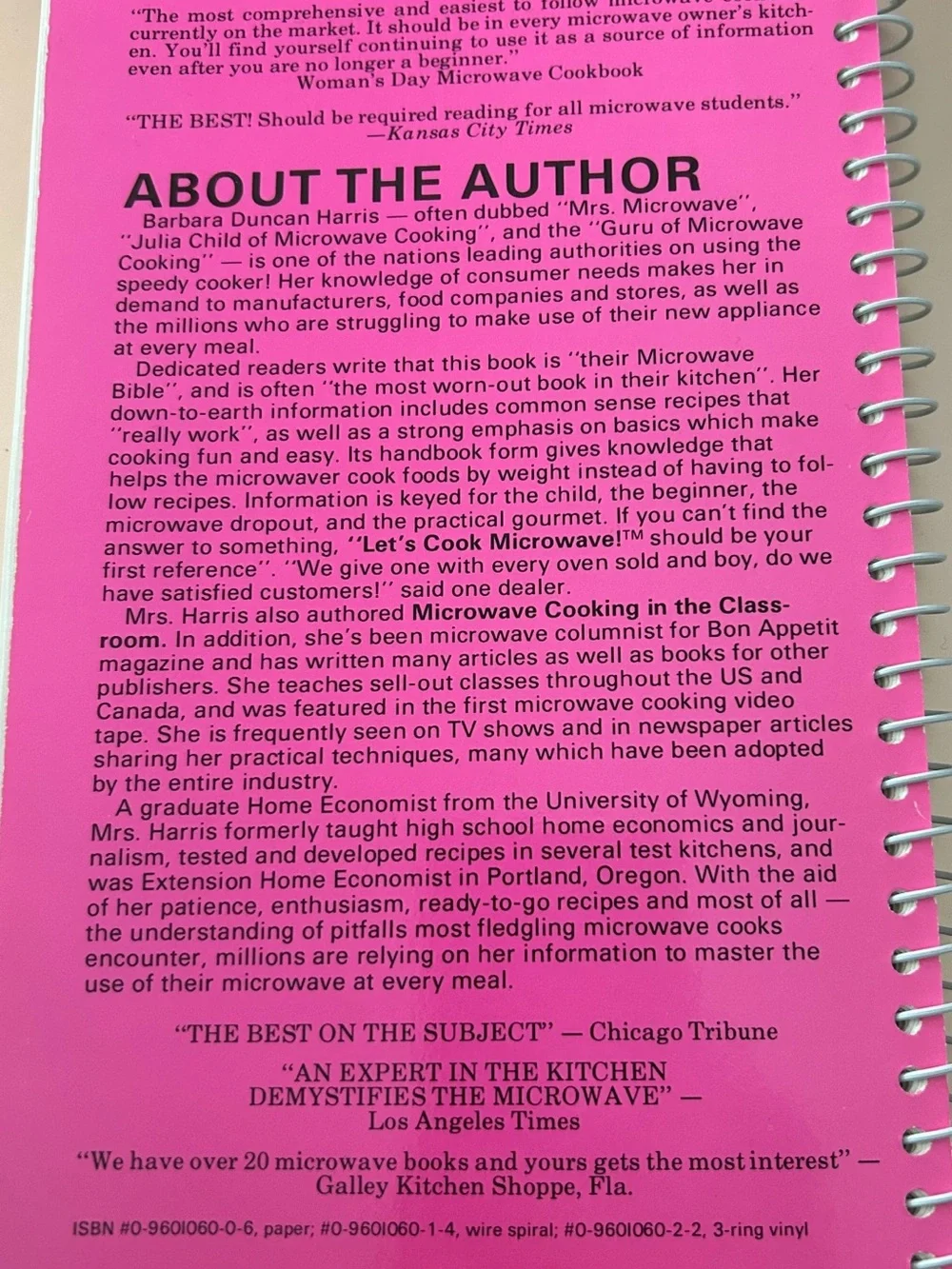 Let's Cook Microwave! by Barbara Harris - Pink & White Cookbook - Picture 4 of 4